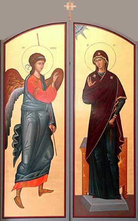 Carske dveri ikonostasa crkve uspenija Presvete Bogorodice